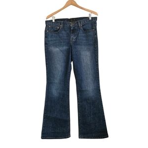 Calvin Klein Flare Medium Blue Wash Y2K Denim Jeans, Size 31/12